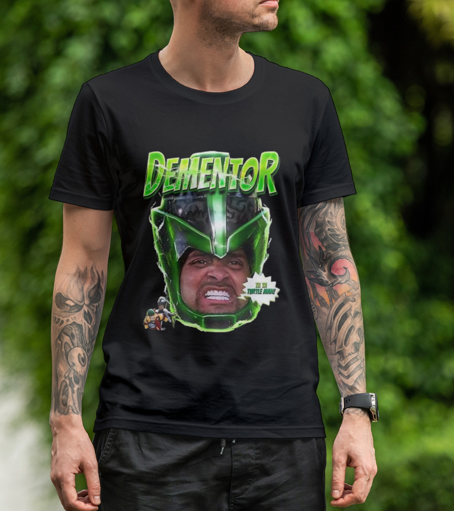 Dementor Jingle All The Way Ta Ta Turtle Man Face T-Shirt