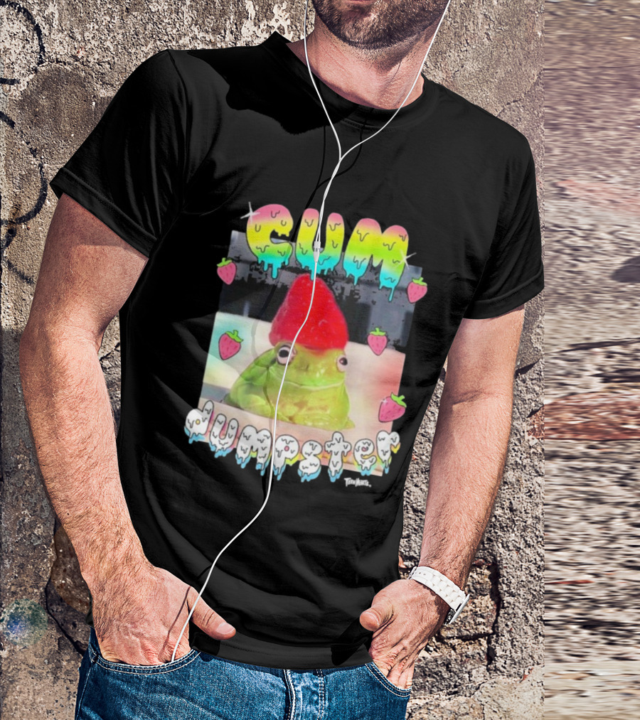 Cum Dumpster Frog Strawberry Hat Kawaii Aesthetic T-Shirt