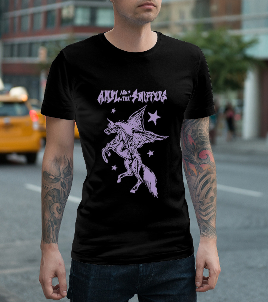 Amyl And The Sniffers Old Town Road Starry Pegasus T-Shirt