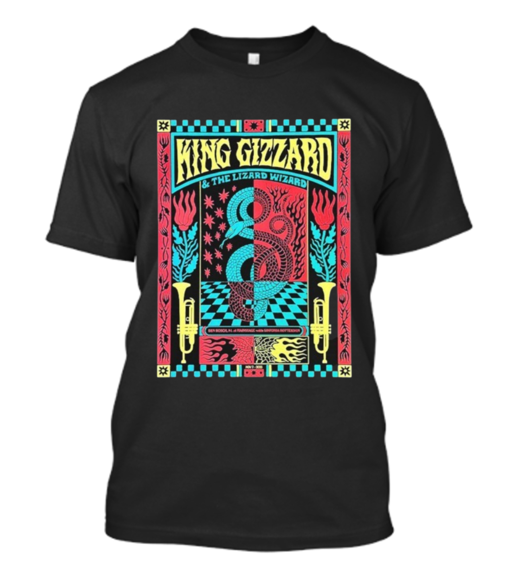 King Gizzard And The Lizard Wizard Den Bosch Netherlands Mainstage November 7 2025 Symphony Rotterdam T-Shirt