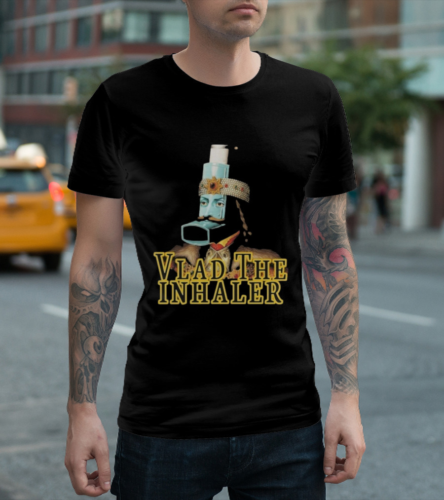 Vlad The Inhaler Asthma Humor Parody T-Shirt