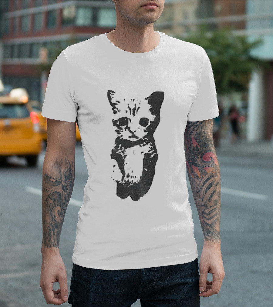Cute Cat Funny Whimsical Feline Charm T-Shirt