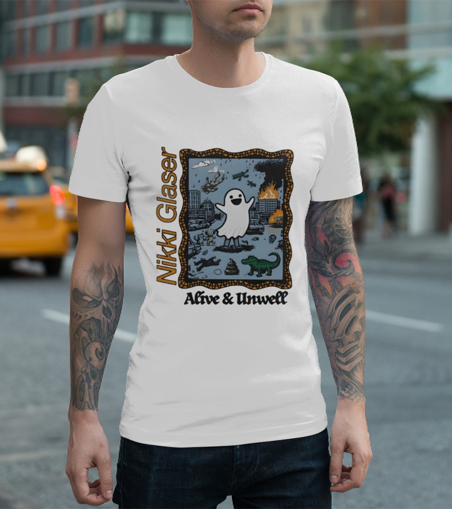Nikki Glaser Ghost Alive And Unwell City Chaos T-Shirt