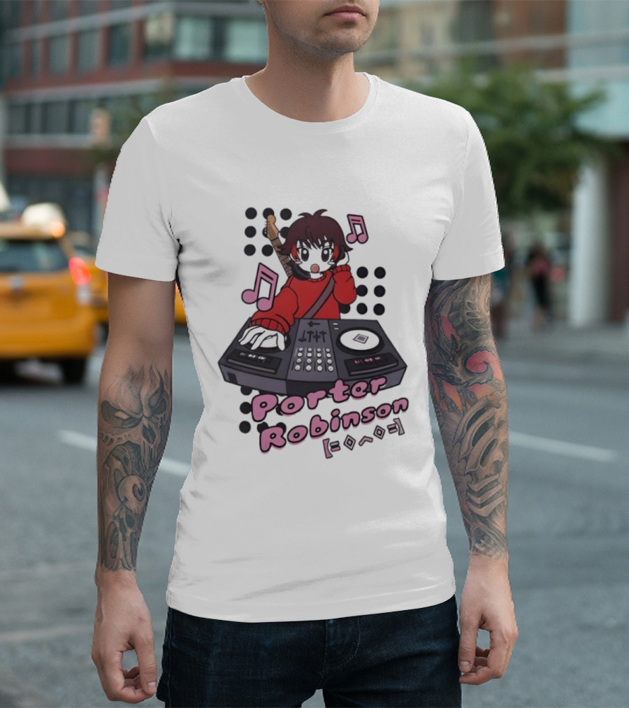 Porter Robinson DJ Anime Music Mixer T-Shirt