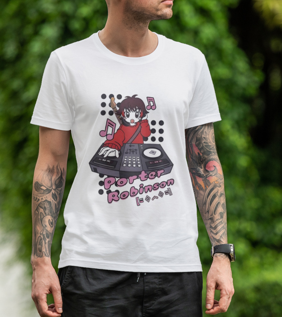 Porter Robinson DJ Anime Music Mixer T-Shirt