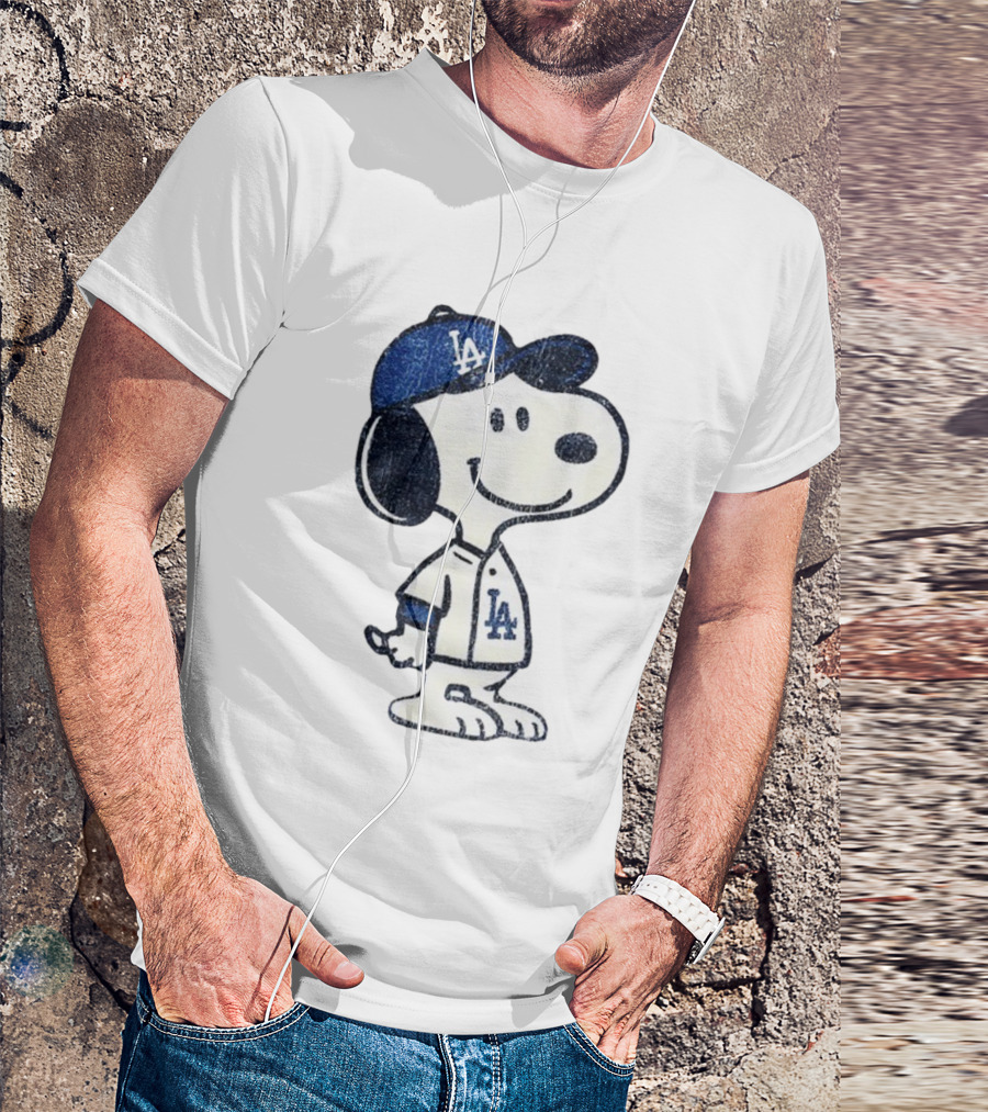 Snoopy Los Angeles Dodgers MLB Baseball Player World Series 2025 T-Shirt