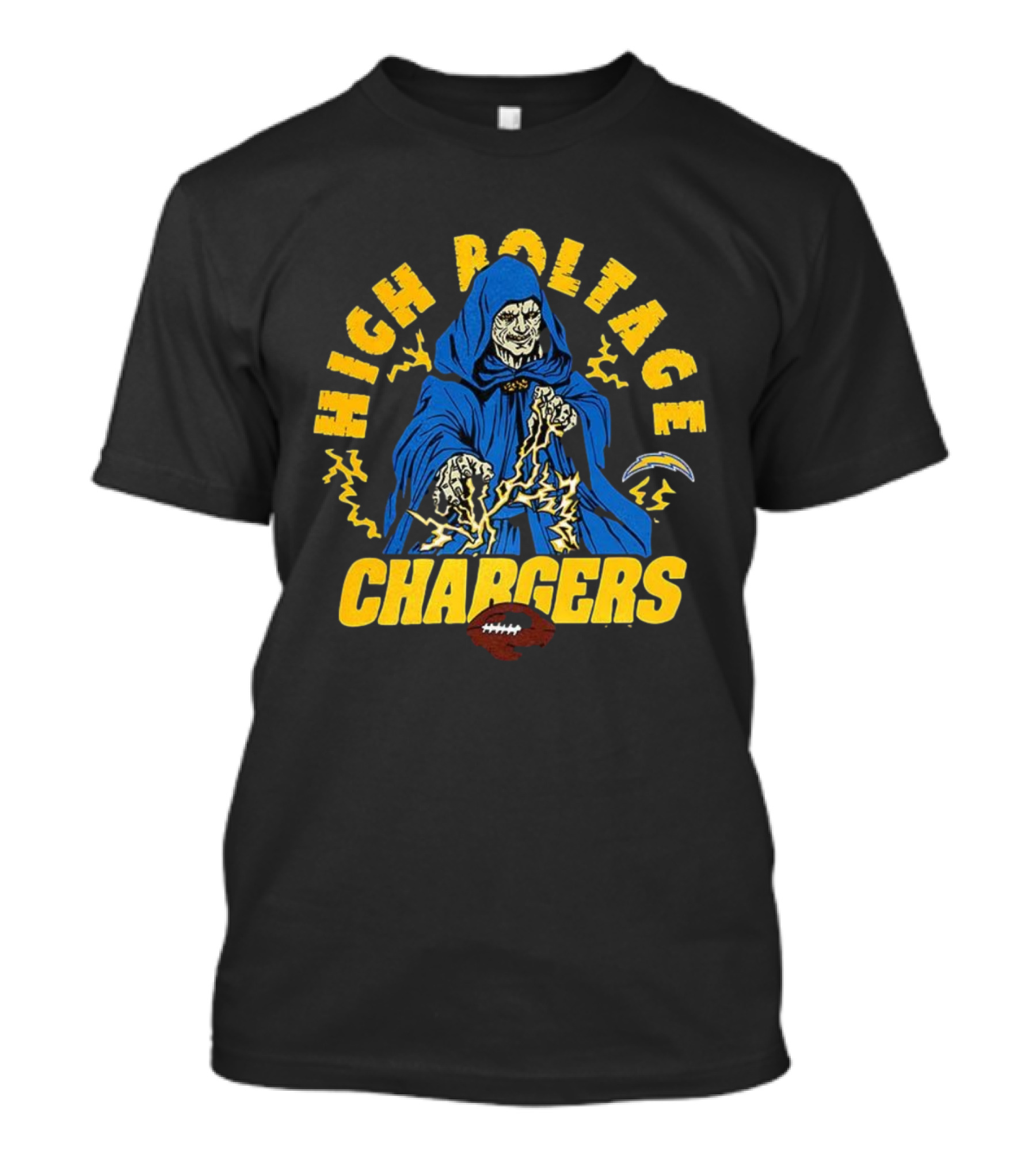 Los Angeles Chargers High Roltage Darth Sidious NFL Star Wars Collaboration T-Shirt
