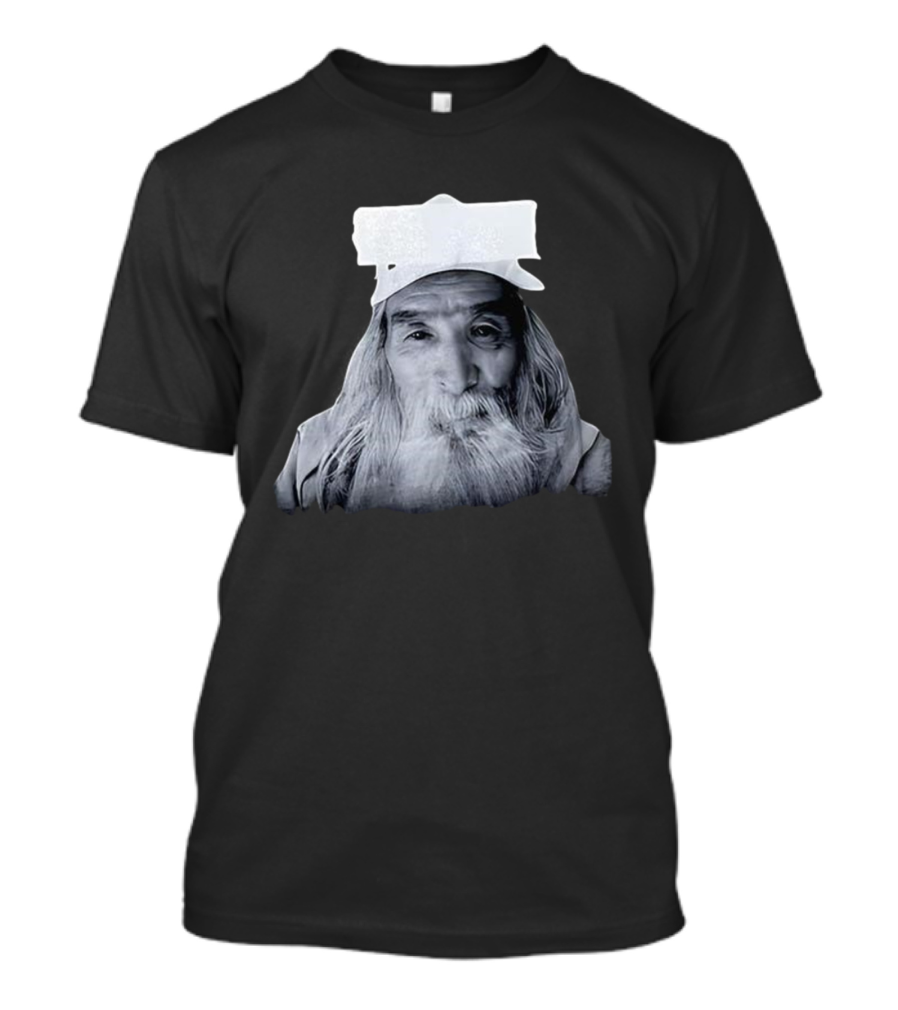 Fujimotosan Fuji Face Iconic Long White Beard And Cap T-Shirt