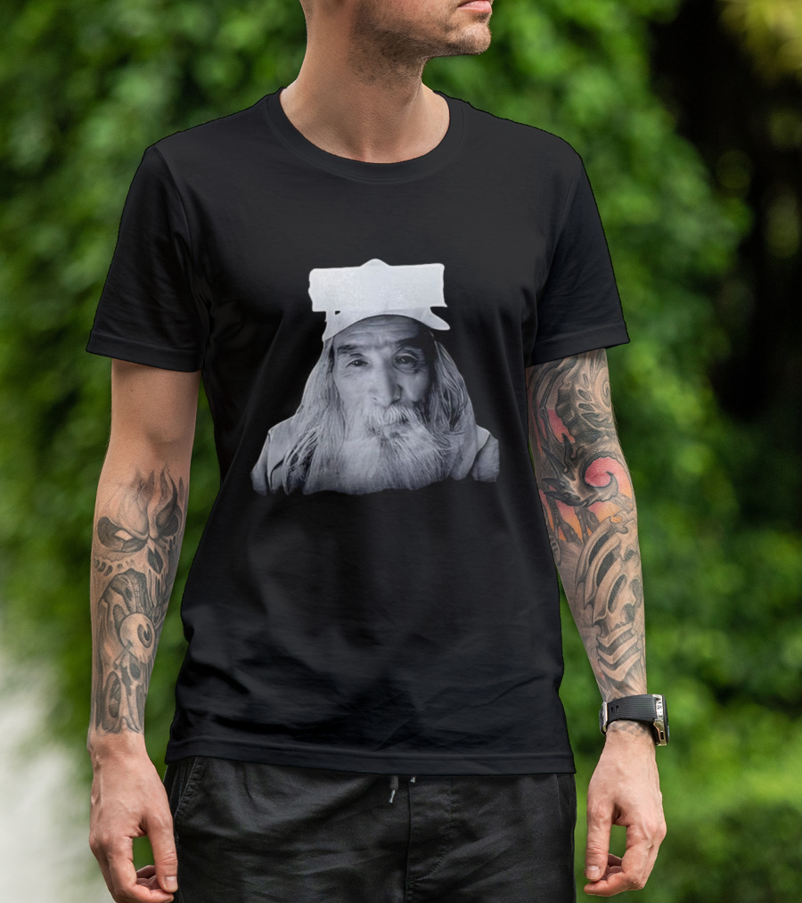 Fujimotosan Fuji Face Iconic Long White Beard And Cap T-Shirt