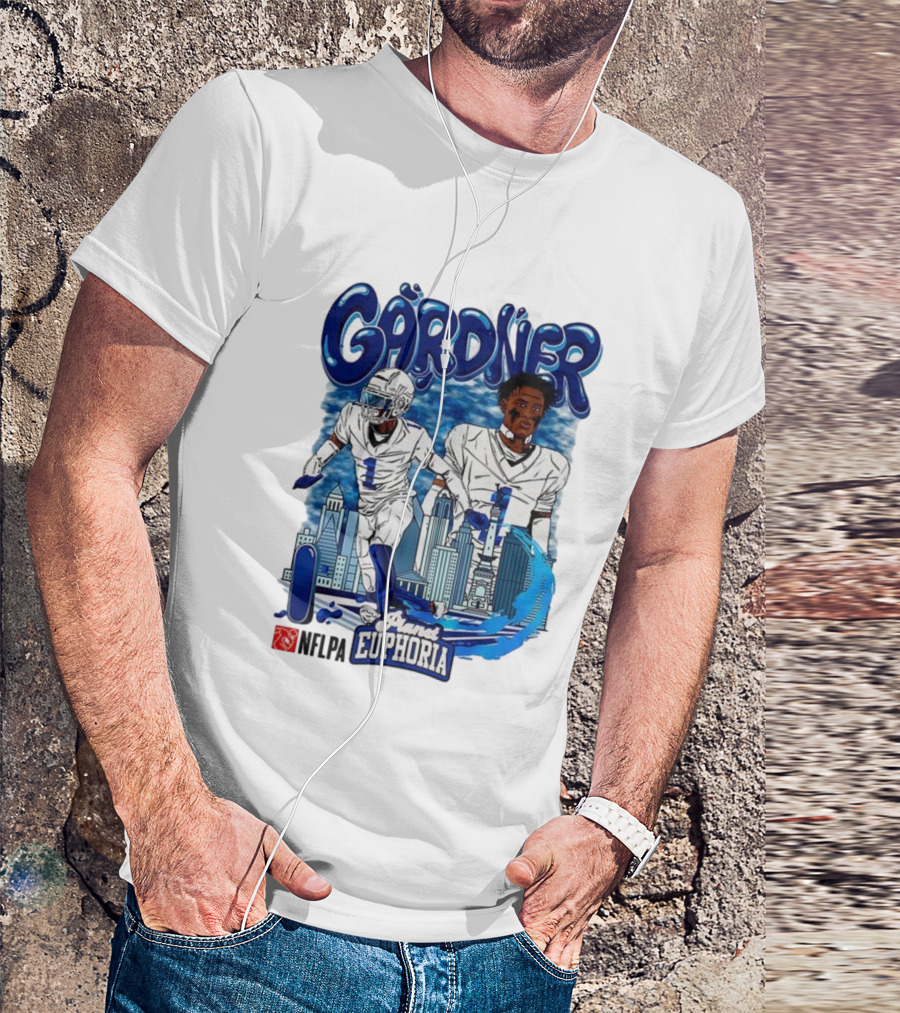 Gårdner Number 1 Primes Euphoria Football Skyline Cartoon T-Shirt