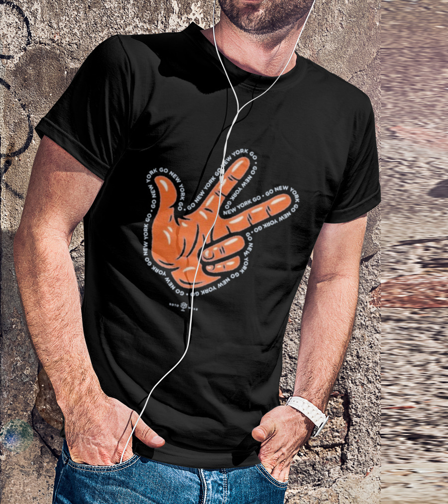 New York Knicks Go 3PT Hand Gesture Celly T-Shirt