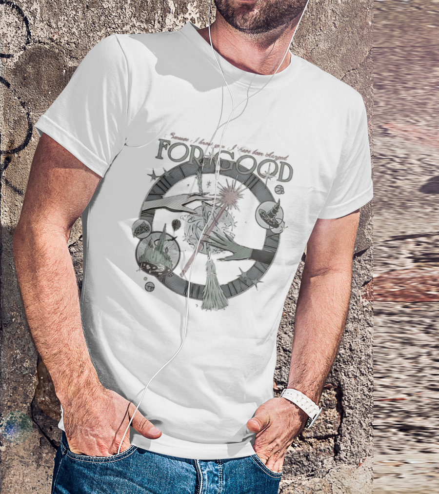 Because I Knew You I Have Been Changed For Good Wizard Defying Gravity Vintage T-Shirt