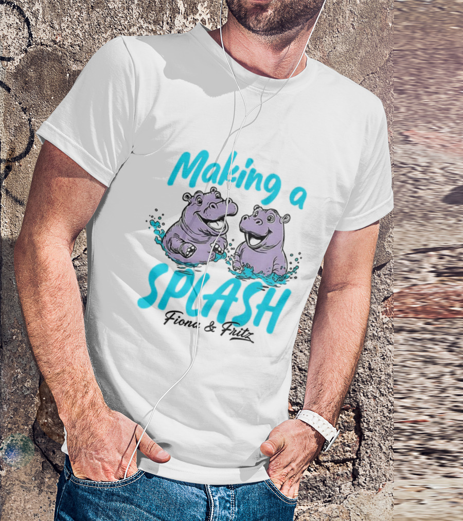 Making A Splash Fiona And Fritz Hippo Fun T-Shirt