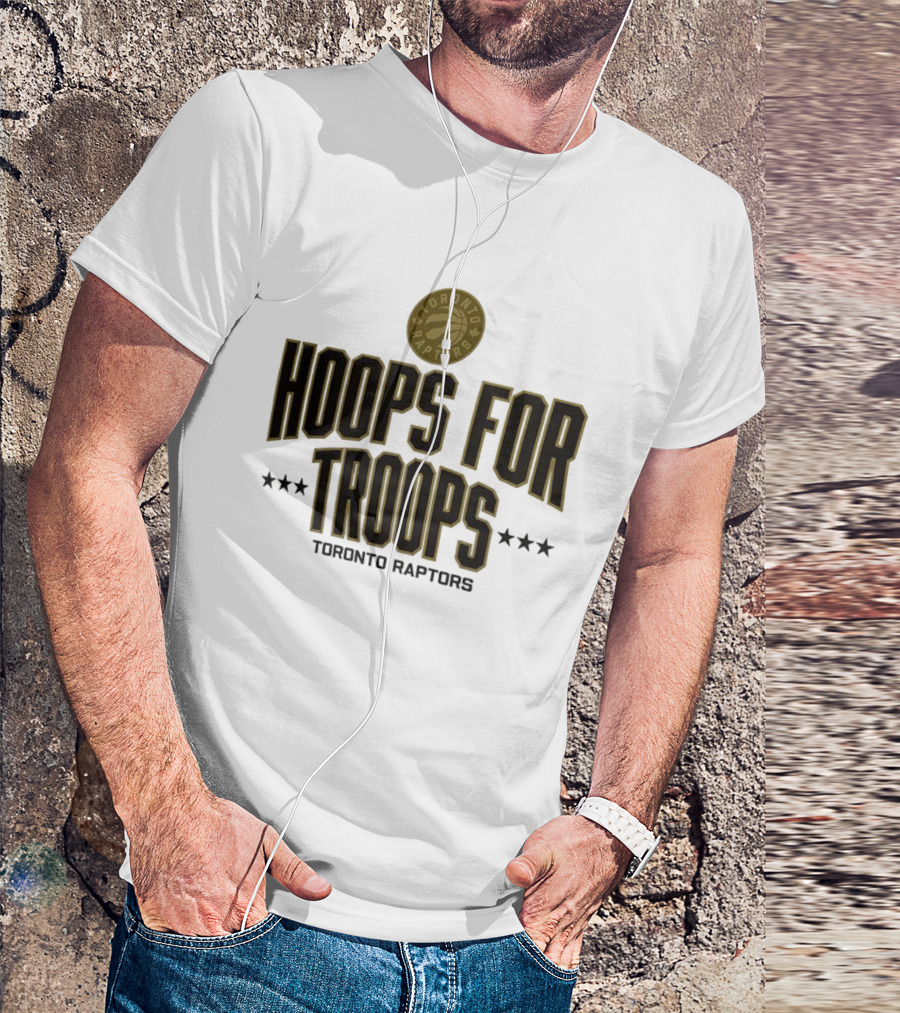 Toronto Raptors Hoops For Troops Tribute Initiative T-Shirt