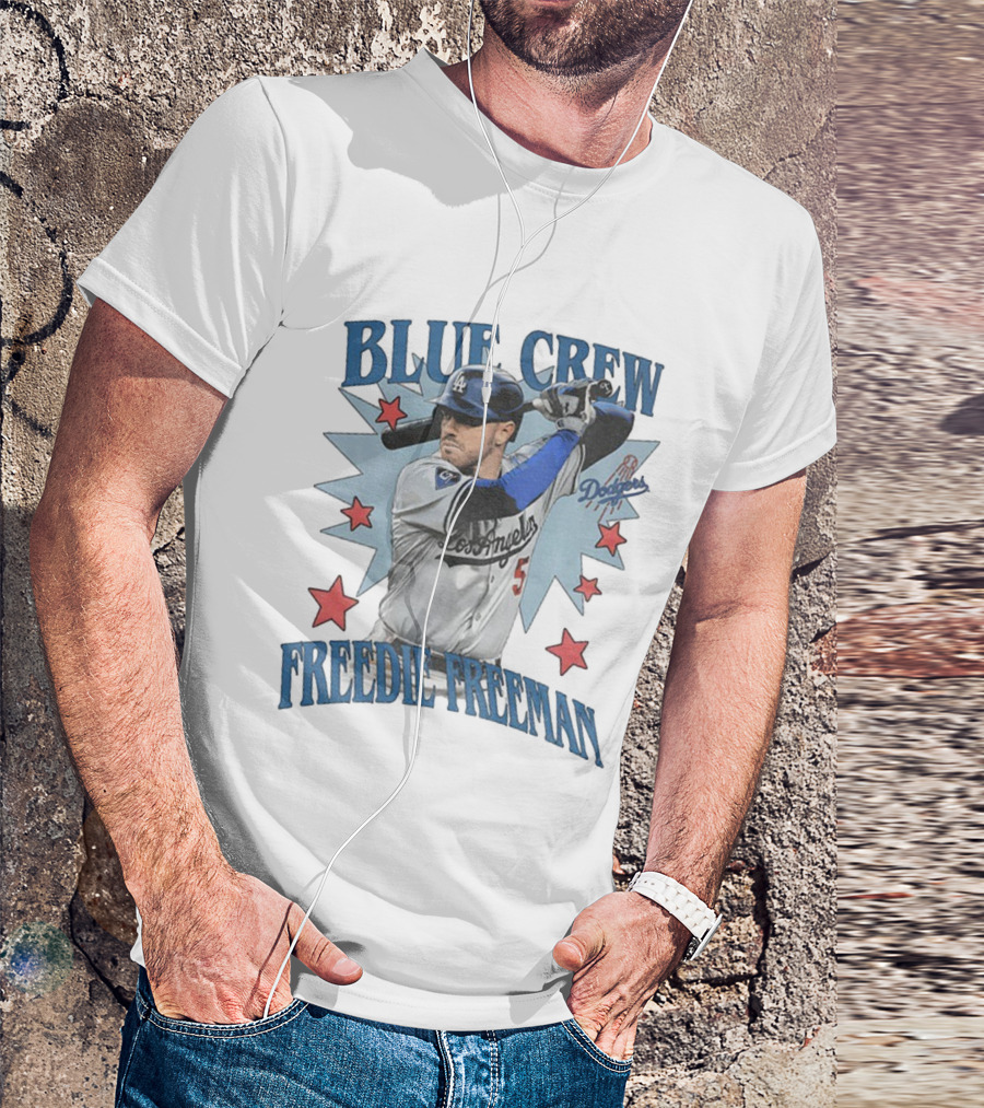 Blue Crew Dodgers Freddie Freeman Los Angeles Baseball Players T-Shirt