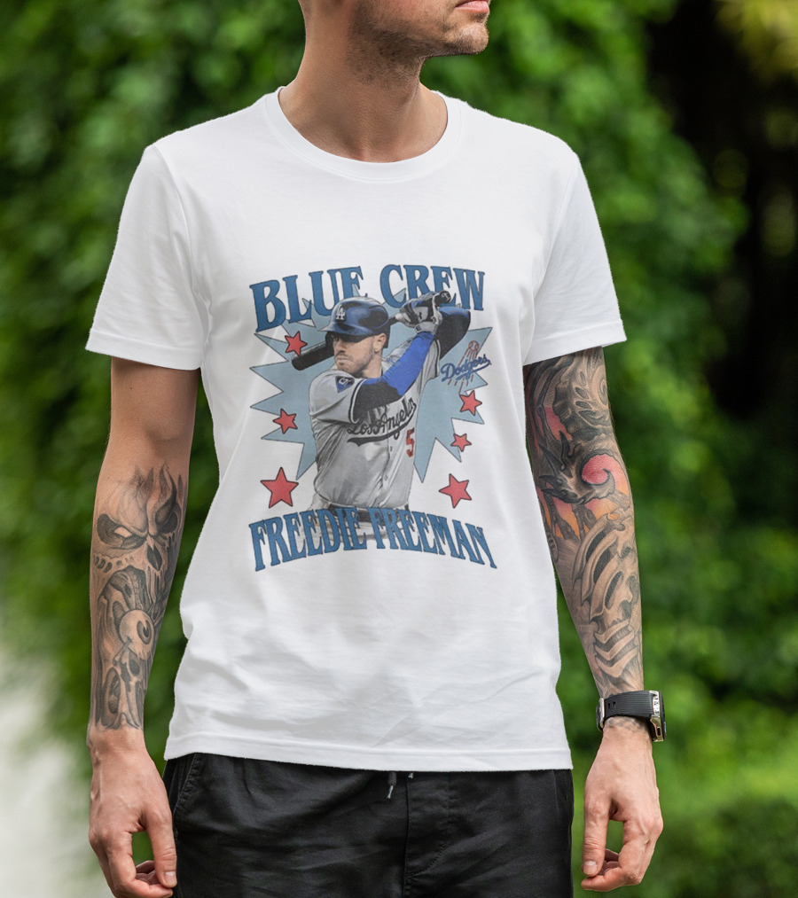Blue Crew Dodgers Freddie Freeman Los Angeles Baseball Players T-Shirt