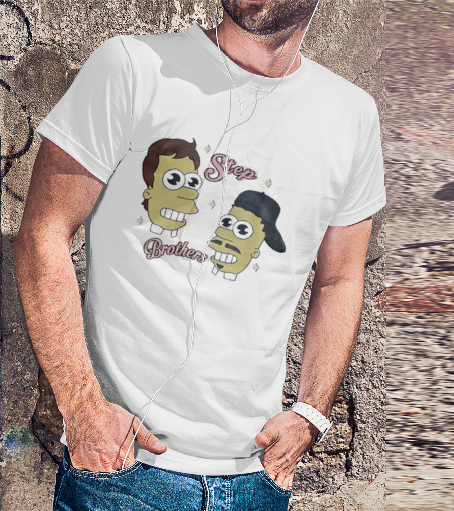 Julian And Logan Step Brothers Christmas Simpsons Style T-Shirt