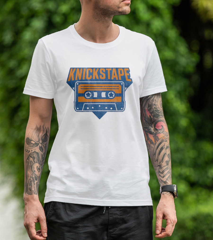 Knickstape Cassette New York Knicks Retro Fan Gear T-Shirt