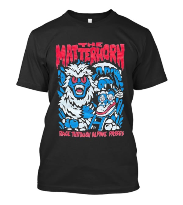 The Matterhorn Yeti Adventure Race Through Alpine Passes T-Shirt