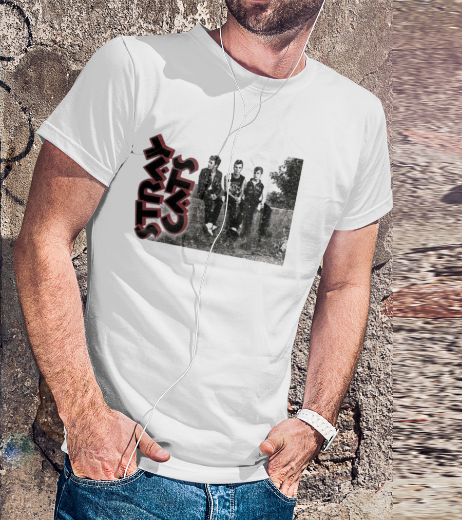 Stray Cats Band Vintage Black And White Rockabilly Trio T-Shirt