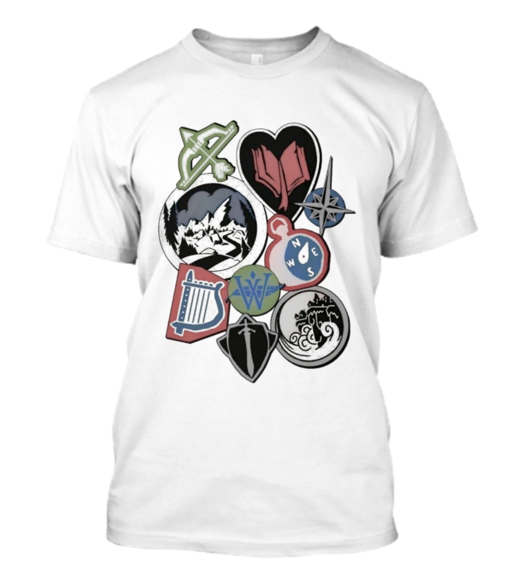 The Wingfeather Saga Shield Bow Lyre Symbols And Icons Collection T-Shirt