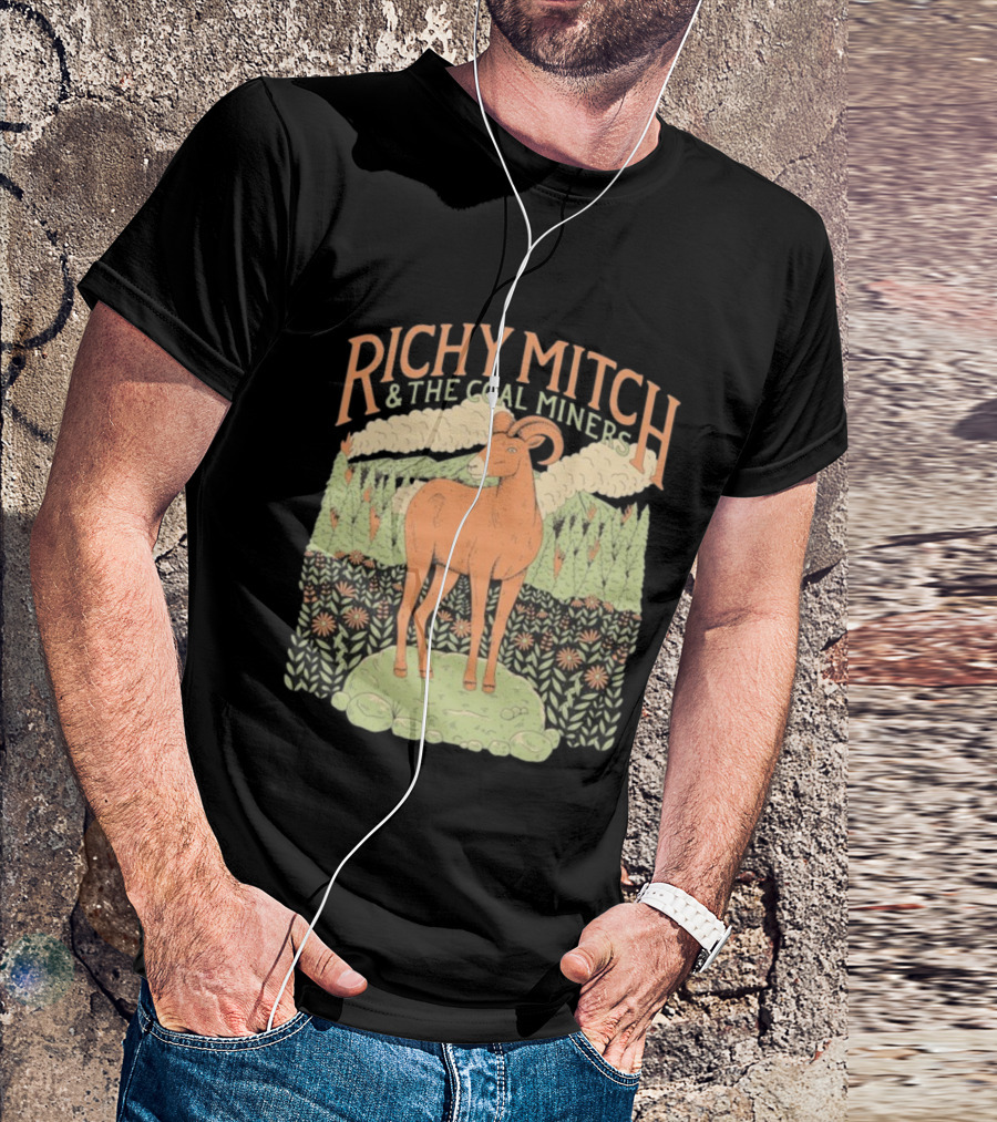 Richy Mitch And The Coal Miners Bighorn Goat Forest Scene T-Shirt
