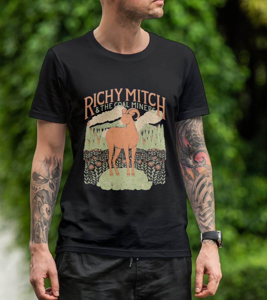 Richy Mitch And The Coal Miners Bighorn Goat Forest Scene T-Shirt