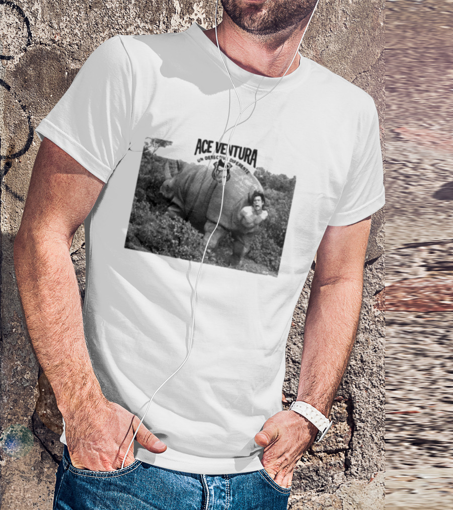 Ace Ventura Un Detective Diferente Rhino Escape Scene T-Shirt