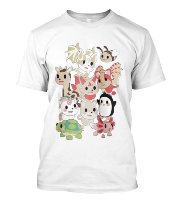 Adopt Me Pastel Pals Cute Animal Characters Collection For Fun Play And Creativity T-Shirt