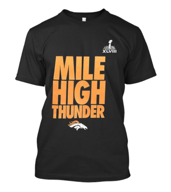 Denver Broncos Mile High Thunder Football Team Apparel T-Shirt