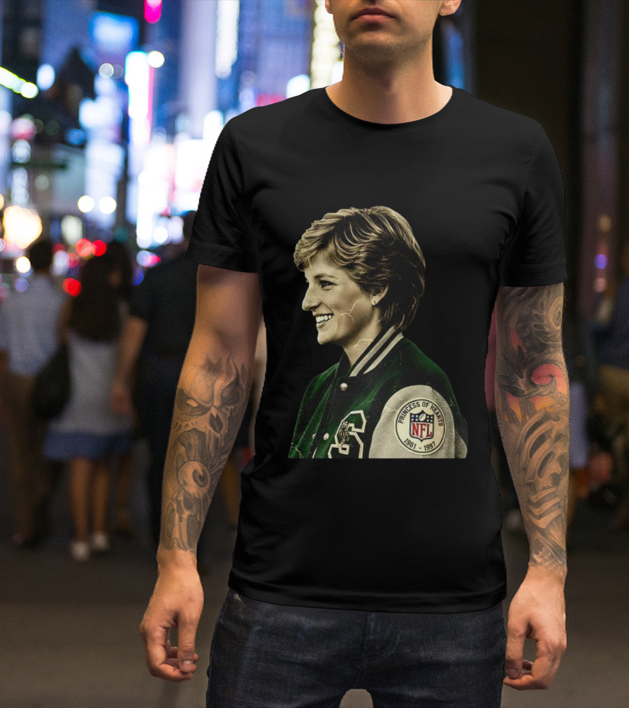 Diana Princess Of Hearts 1961-1997 NFL Philadelphia Eagles T-Shirt