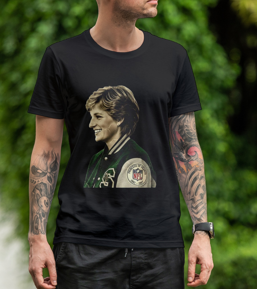 Diana Princess Of Hearts 1961-1997 NFL Philadelphia Eagles T-Shirt