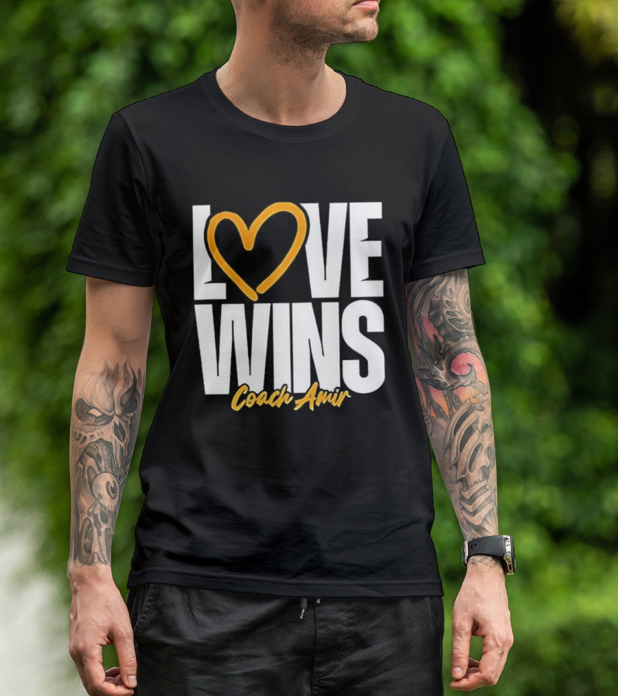 Kennesaw State Owls Love Wins Coach Amir Logo T-Shirt