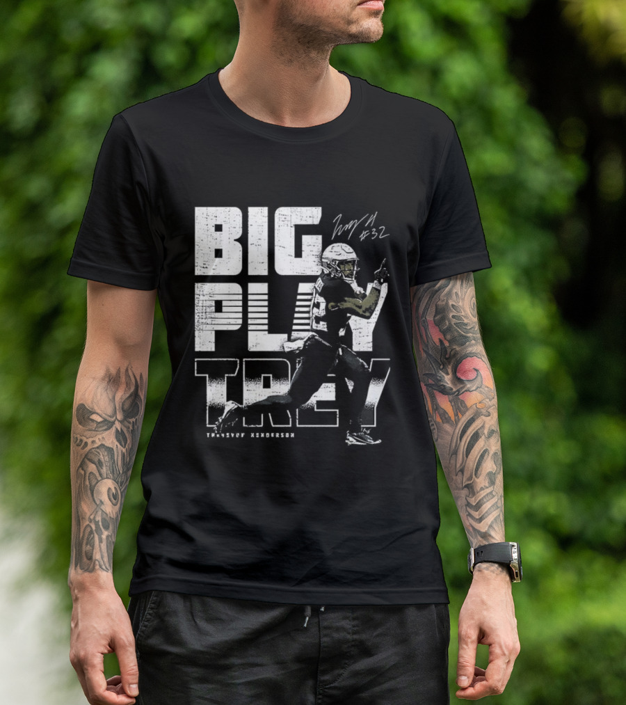Big Play Trey TreVeyon Henderson Signature Retro Football T-Shirt