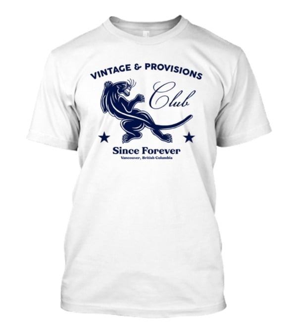 Vintage Provisions Club Since Forever Vancouver British Columbia Panther T-Shirt