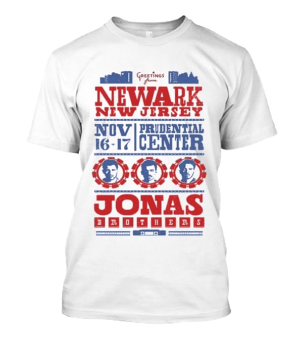 Jonas Brothers Newark Prudential Center Nov 16-17 2025 T-Shirt