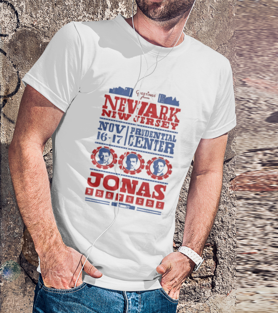 Jonas Brothers Newark Prudential Center Nov 16-17 2025 T-Shirt