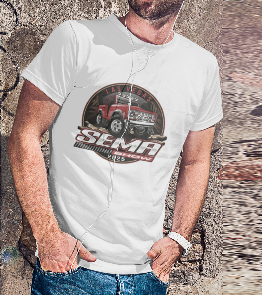 SEMA Show Las Vegas 2025 Bronco 4x4 Adventure Vehicle T-Shirt