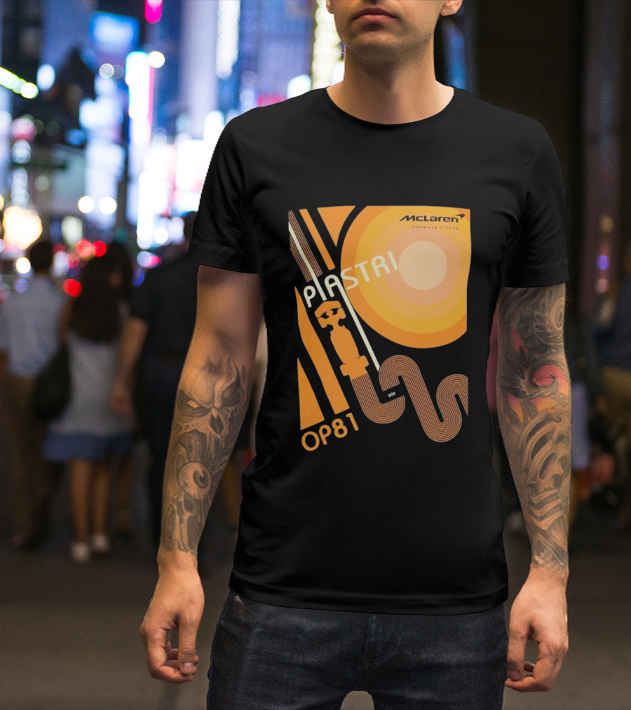 McLaren Formula 1 Team Piastri OP81 Retro Racing T-Shirt