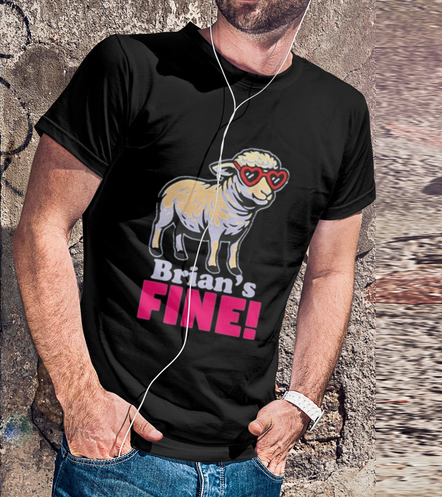 Mitchell Coombs Brian's Fine Lamb Heart Sunglasses T-Shirt