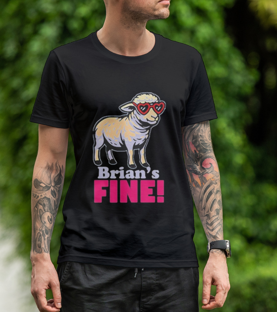 Mitchell Coombs Brian's Fine Lamb Heart Sunglasses T-Shirt