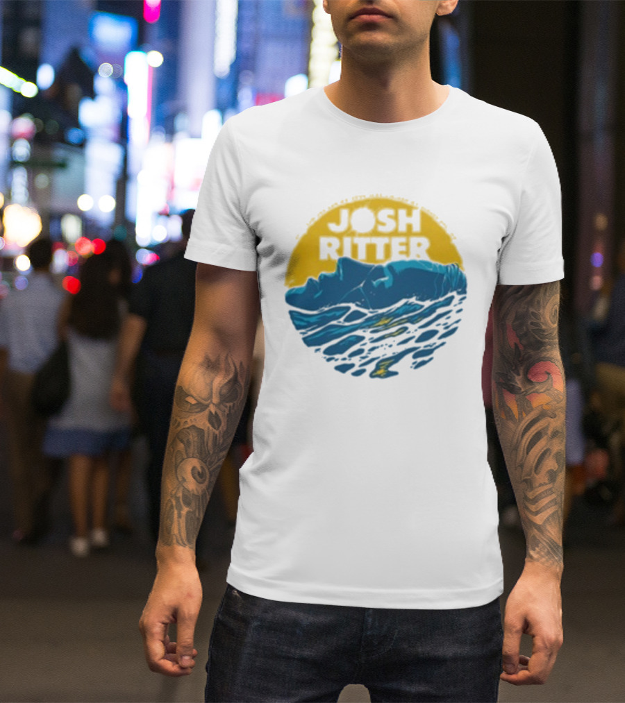 Josh Ritter Wild Ways Face Ocean Sunrise T-Shirt