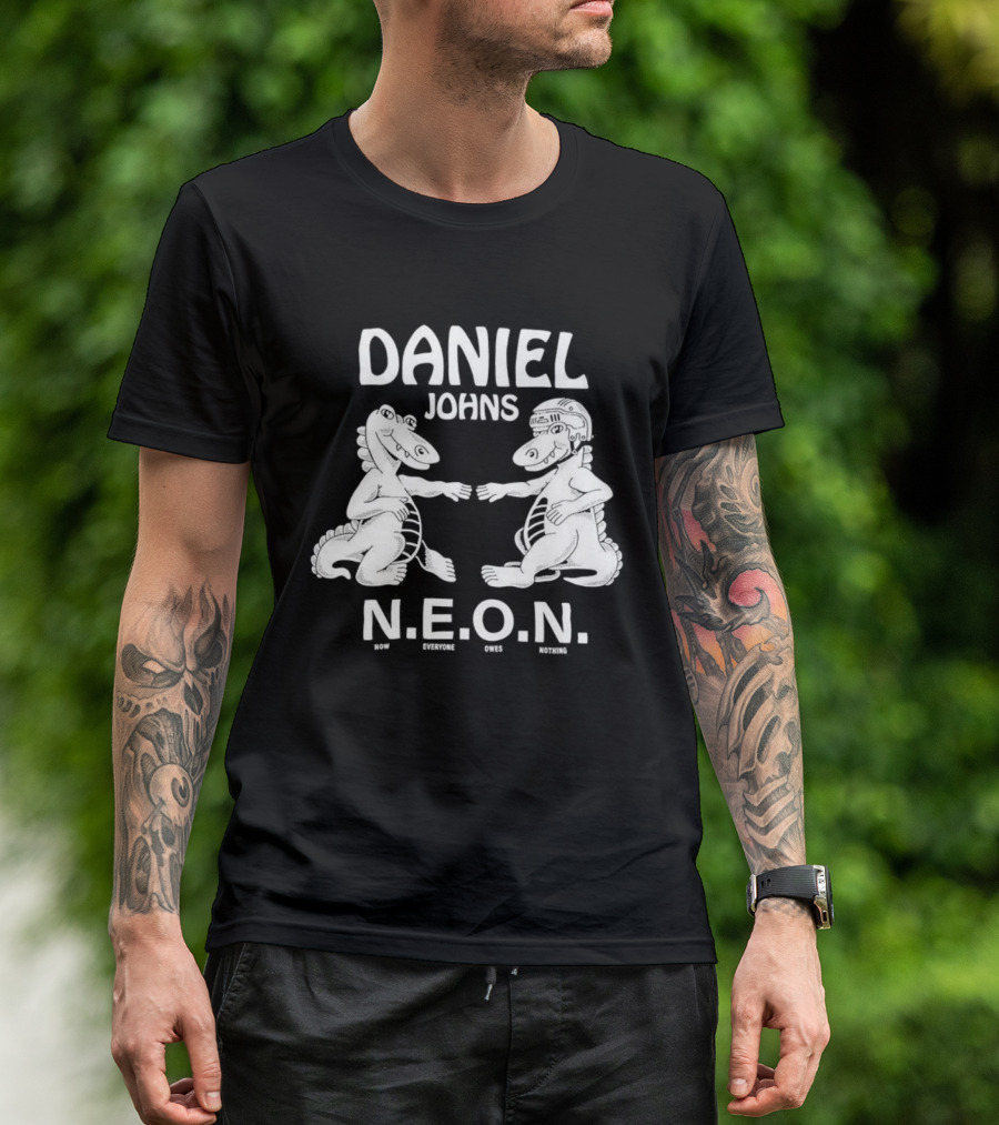 Daniel Johns NEON N.E.O.N. Dinosaur Characters T-Shirt