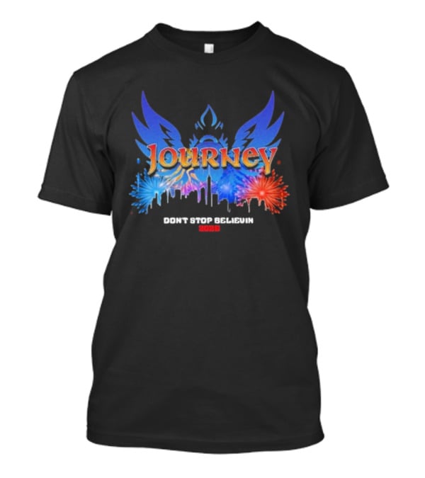 Journey Don’t Stop Believin' New Years Eve 2026 Fireworks T-Shirt