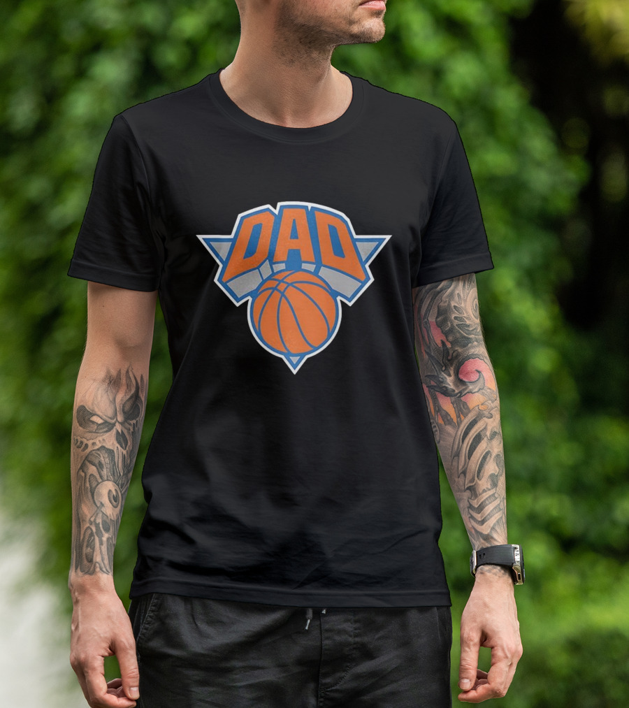New York Knicks Dad Basketball Fan Gear T-Shirt