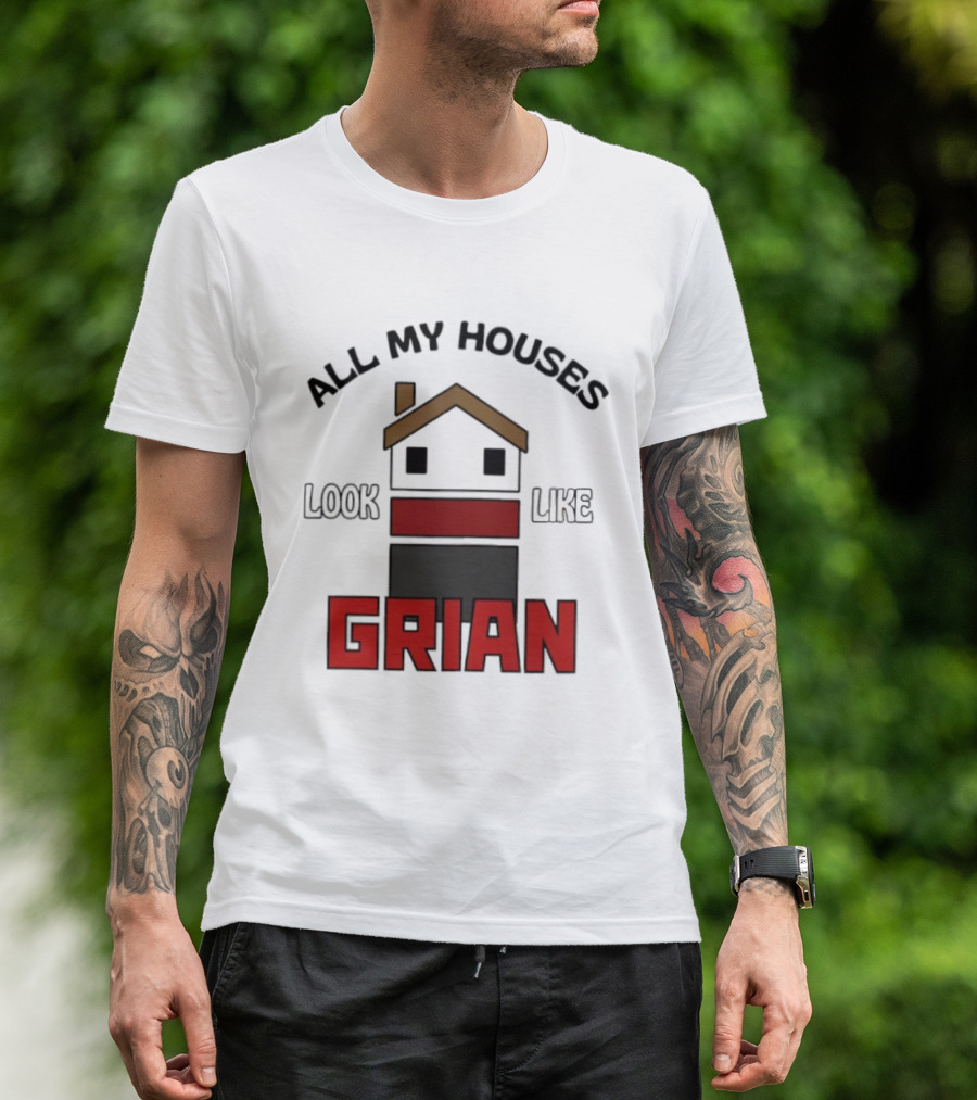 All My Houses Look Like Grian Minecraft Building Style T-Shirt
