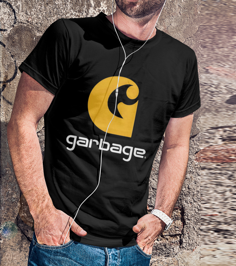 Garbage Icon Yellow G Carhartt Style T-Shirt