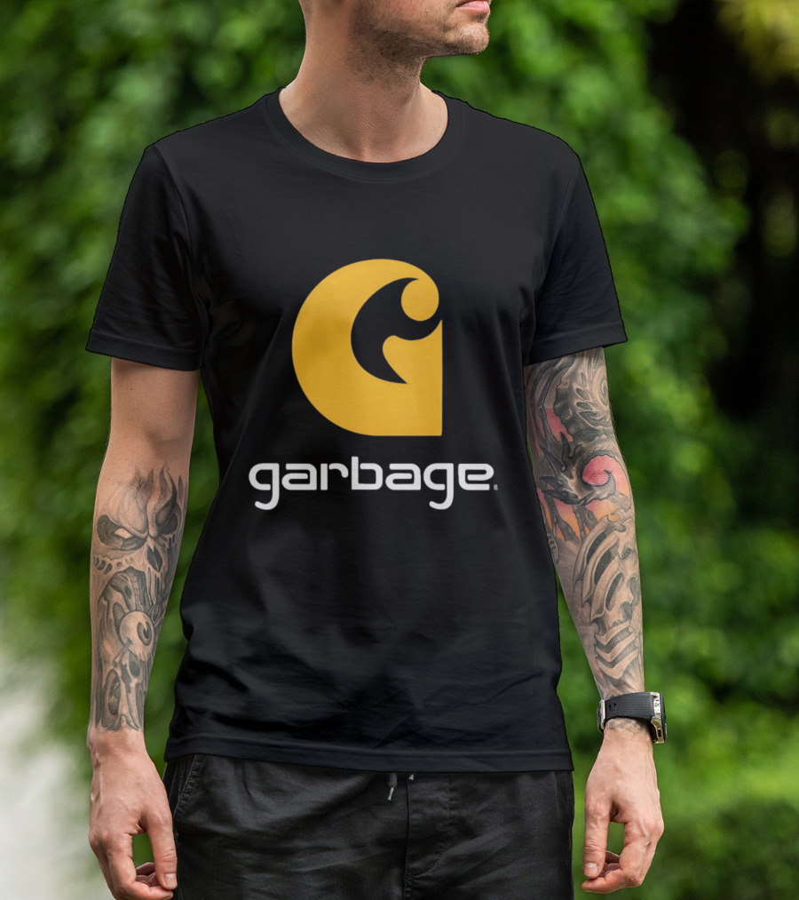 Garbage Icon Yellow G Carhartt Style T-Shirt