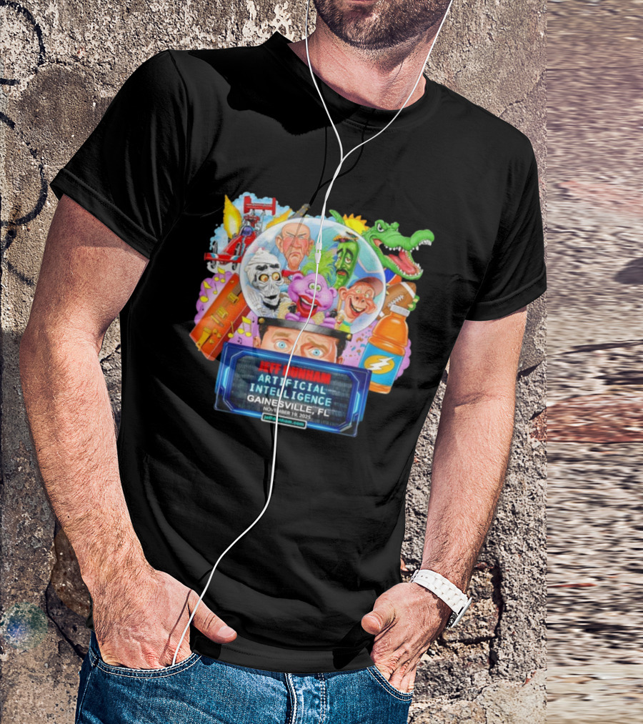 Jeff Dunham Artificial Intelligence Gainesville FL November 19 2025 T-Shirt