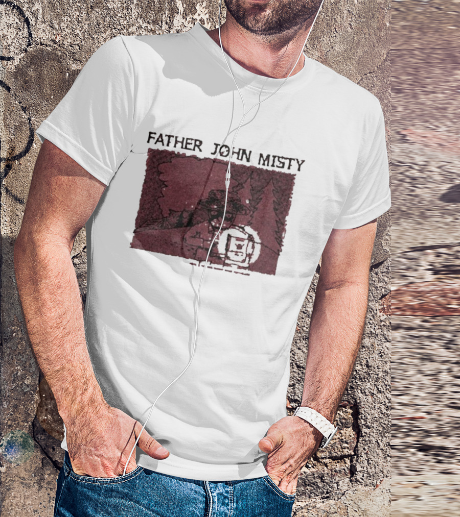 Father John Misty There’s No Mistaking What You Heard Hey Buddy Forest Illustration T-Shirt